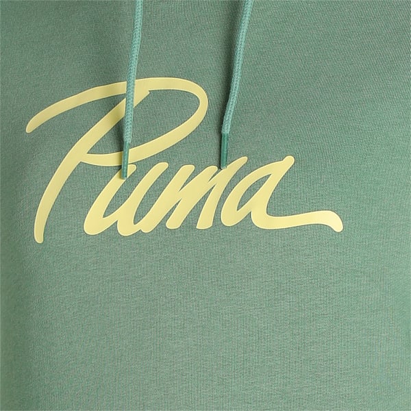 PUMA Logo Regular Fit Hoodie, Dusty Green, extralarge-IND