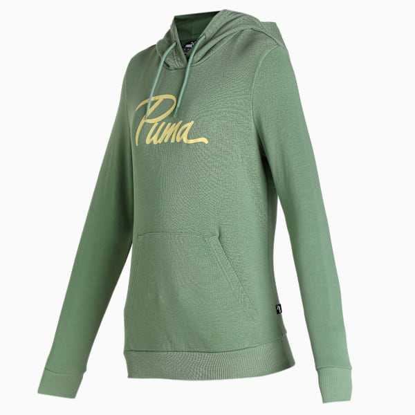 Logo Regular Fit Hoodie, Dusty Green, extralarge-IND