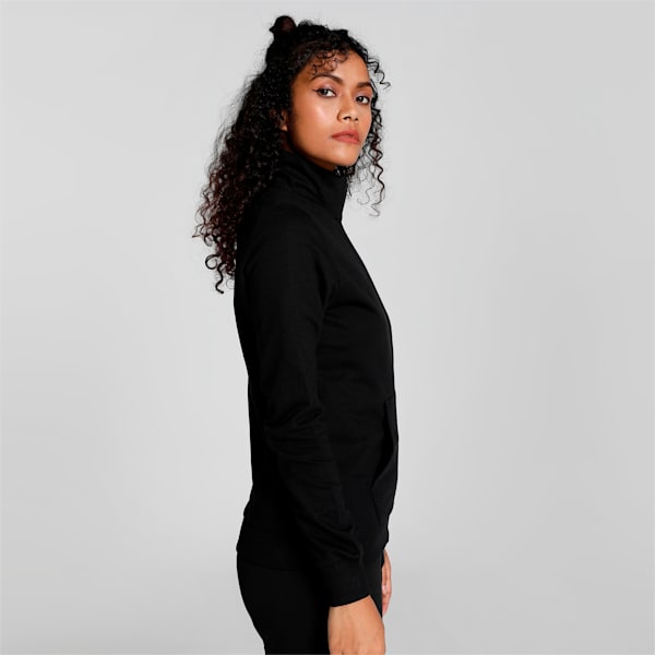 Abstract Graphic Women's Regular Fit Jacket, Puma Black, extralarge-IND