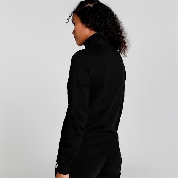 Abstract Graphic Women's Regular Fit Jacket, Puma Black, extralarge-IND