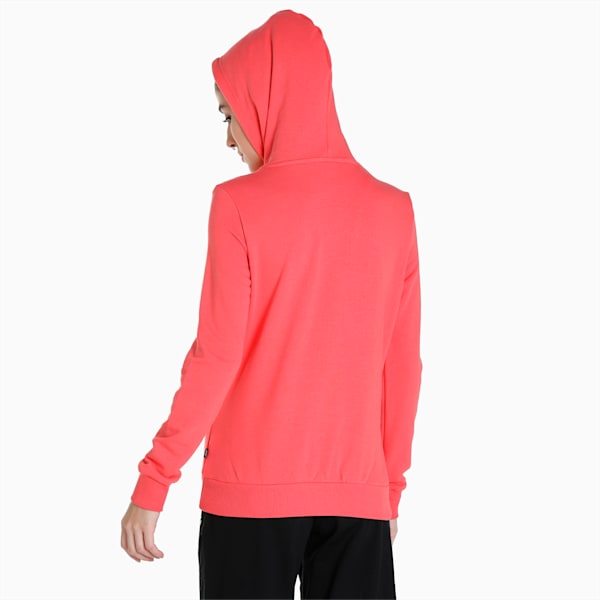 Floral Graphic Women's Regular Fit Hoodie, Salmon, extralarge-IND