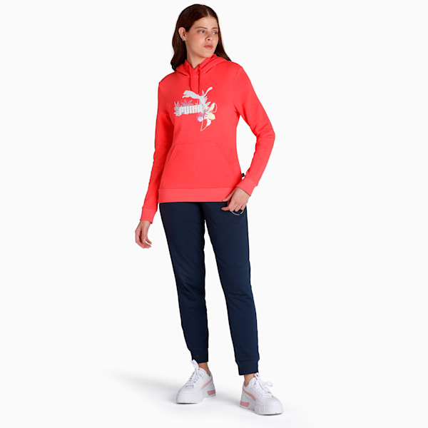 FP Graphic Women's Regular Fit Hoodie, Salmon, extralarge-IND