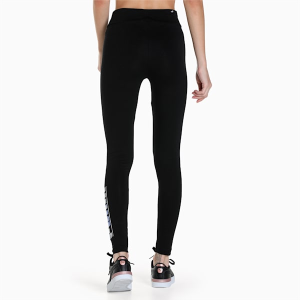 Women's Logo Graphic Tights, Puma Black, extralarge-IND