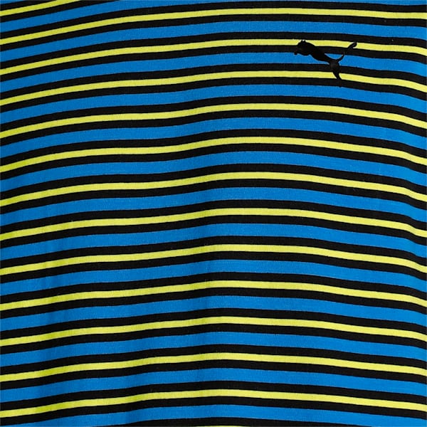 Men's Striped T-Shirt &amp; Joggers Set, Victoria Blue-Puma Black, extralarge-IND