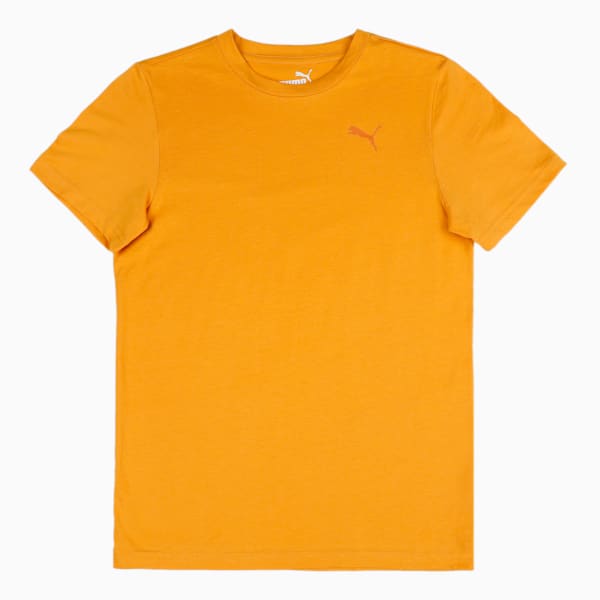 PUMA Boy's Regular Fit T-Shirts Pack of 2, Cherry Tomato-Mineral Yellow, extralarge-IND