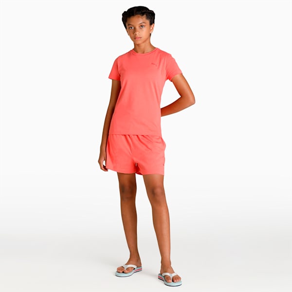 Girl's Regular Fit T-Shirts Pack of 2, Georgia Peach-Porcelain, extralarge-IND