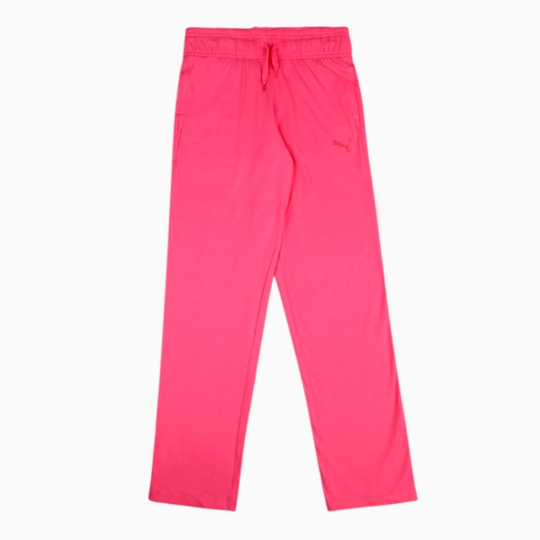 Girl's Regular Fit Joggers Pack of 2, Carmine Rose-Mineral Yellow, extralarge-IND