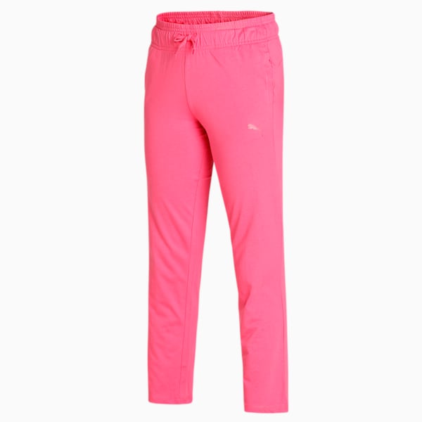 Girl's Regular Fit Joggers Pack of 2, Carmine Rose-Mineral Yellow, extralarge-IND