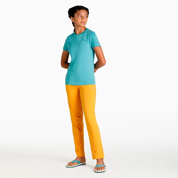 Girl's Regular Fit Joggers Pack of 2, Carmine Rose-Mineral Yellow, extralarge-IND