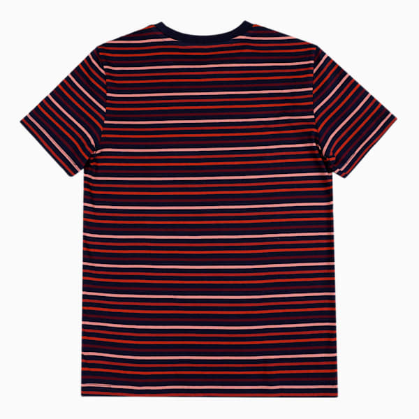 PUMA Stripe Youth Regular Fit T-Shirt & Joggers Set, Peacoat-Peacoat, extralarge-IND