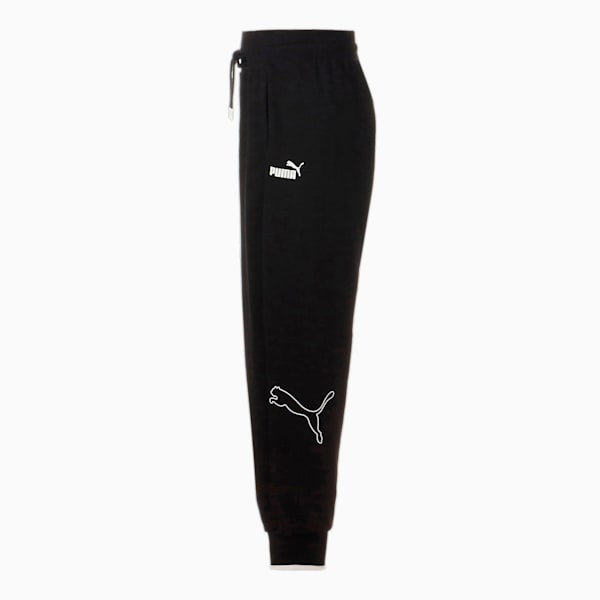 ウィメンズ PUMA POWER カラーブロック ハイウエスト パンツ, PUMA Black, extralarge-JPN