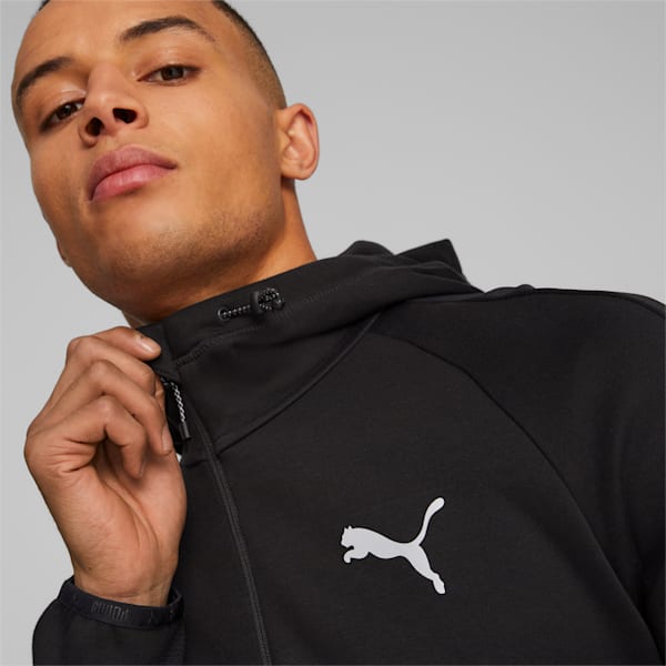 メンズ EVOSTRIPE フルジップ フーディー, PUMA Black, extralarge-JPN