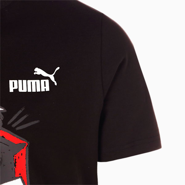 メンズ グラフィック スニーカー 半袖 Tシャツ, PUMA Black, extralarge-JPN