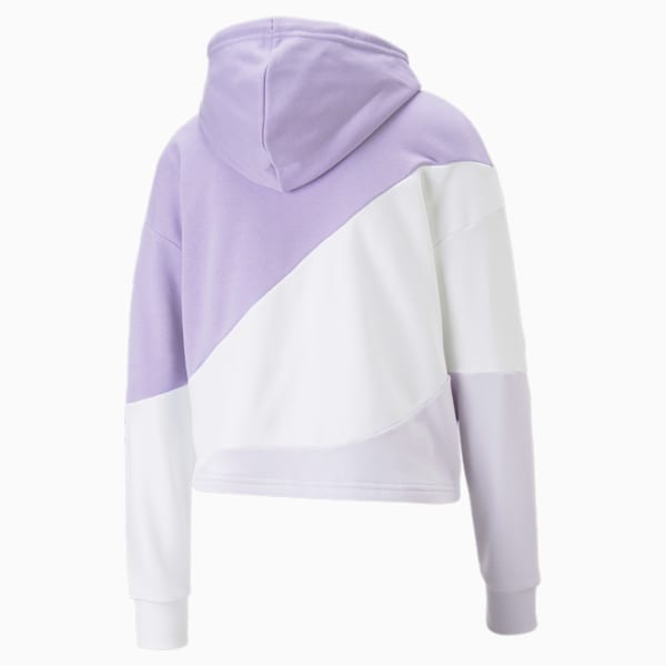 ウィメンズ PUMA POWER キャット フーディー, Vivid Violet, extralarge-JPN
