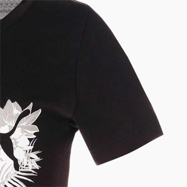 キッズ ガールズ ESS+ フラワー パワー 半袖 Tシャツ 120-160cm, PUMA Black, extralarge-JPN