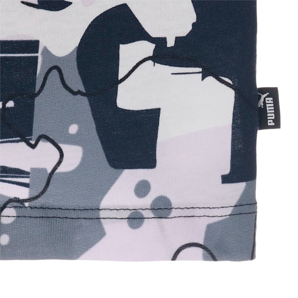 キッズ ガールズ ESS+ ストリートアート AOP 半袖 Tシャツ 120-160cm, PUMA Black, extralarge-JPN