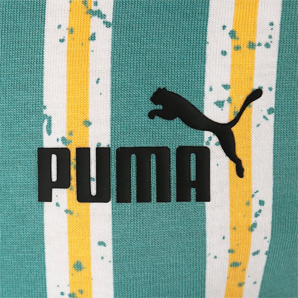 キッズ ボーイズ ESS+ ストリートアート AOP 半袖 Tシャツ ストライプ 120-160cm, PUMA White, extralarge-JPN