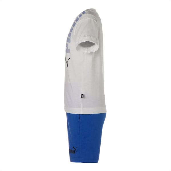 キッズ ボーイズ ロゴ ラボ 上下 2点セット Tシャツ & ショーツ 120-160cm, PUMA White, extralarge-JPN