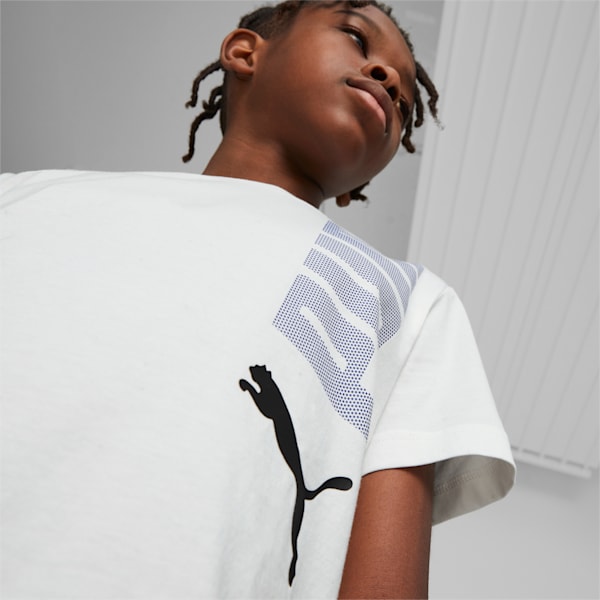 キッズ ボーイズ ロゴ ラボ 上下 2点セット Tシャツ & ショーツ 120-160cm, PUMA White, extralarge-JPN