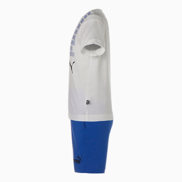 キッズ ボーイズ ロゴ ラボ 上下 2点セット Tシャツ & ショーツ 120-160cm, PUMA White, extralarge-JPN