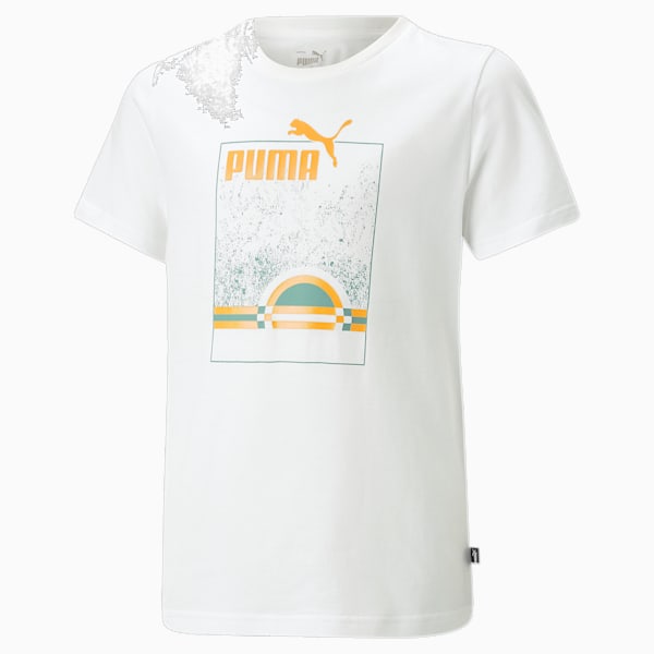 キッズ ボーイズ ESS+ ストリートアート サマー 半袖 Tシャツ 120-160cm, PUMA White, extralarge-JPN