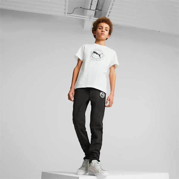 キッズ ボーイズ ACTIVE SPORTS グラフィック 半袖 Tシャツ 120-160cm, PUMA White, extralarge-JPN