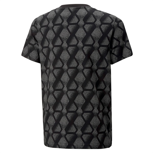 キッズ ボーイズ ACTIVE SPORTS AOP 半袖 Tシャツ 120-160cm, PUMA Black, extralarge-JPN