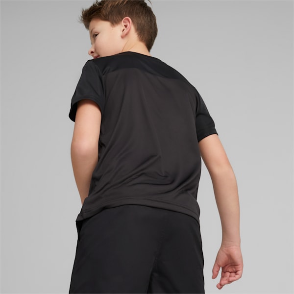 キッズ ボーイズ ACTIVE SPORTS ポリ キャット 半袖 Tシャツ 120-160cm, PUMA Black, extralarge-JPN