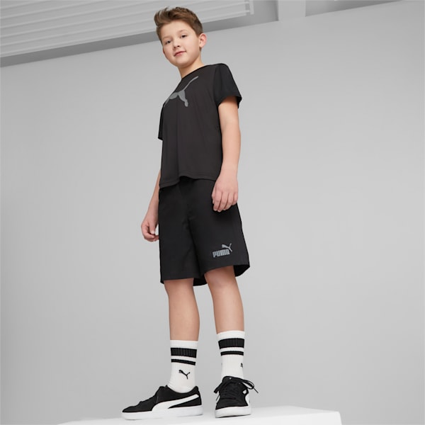 キッズ ボーイズ ACTIVE SPORTS ポリ キャット 半袖 Tシャツ 120-160cm, PUMA Black, extralarge-JPN