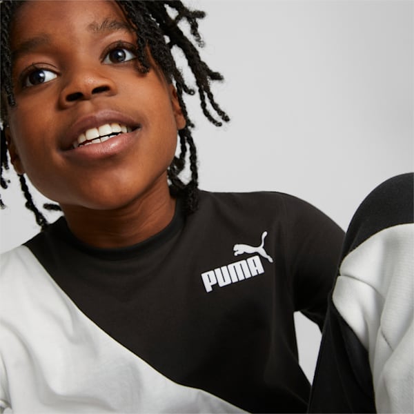 キッズ ボーイズ PUMA POWER キャット 半袖 Tシャツ 120-160cm, PUMA Black, extralarge-JPN