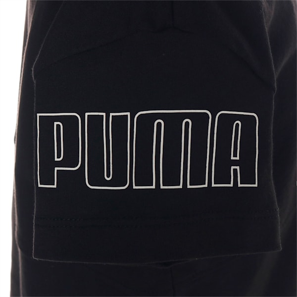 キッズ ガールズ PUMA POWER カラーブロック 半袖 Tシャツ 120-160cm, PUMA Black, extralarge-JPN