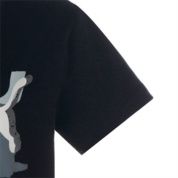 キッズ ボーイズ ESS+ ストリートアート ロゴ 半袖 Tシャツ 120-160cm, PUMA Black, extralarge-JPN
