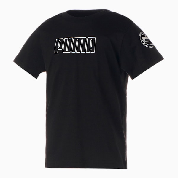 キッズ ボーイズ ACTIVE SPORTS グラフィック 半袖 Tシャツ 120-160cm, PUMA Black, extralarge-JPN