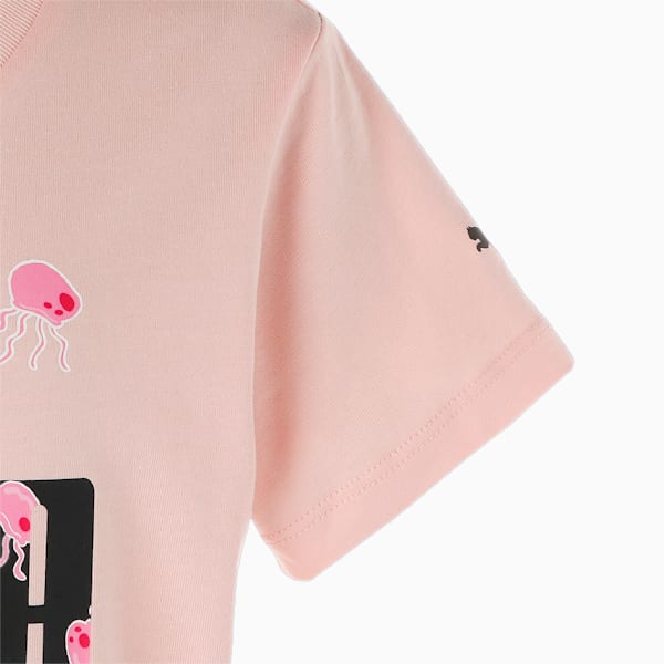 キッズ PUMA x スポンジ・ボブ ロゴ 半袖 Tシャツ 120-150cm, Rose Dust