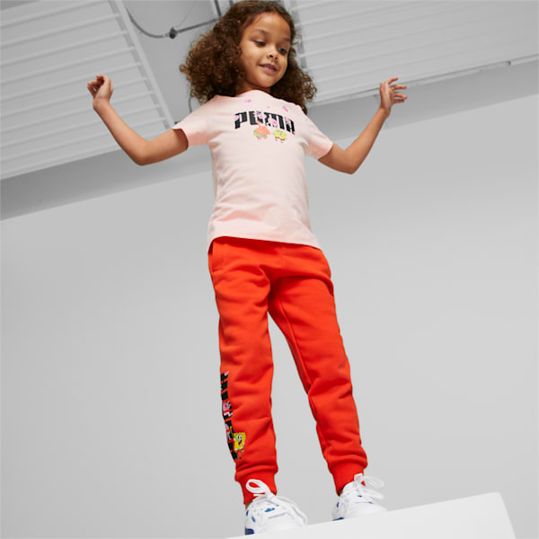キッズ PUMA x スポンジ・ボブ ロゴ 半袖 Tシャツ 120-150cm, Rose Dust
