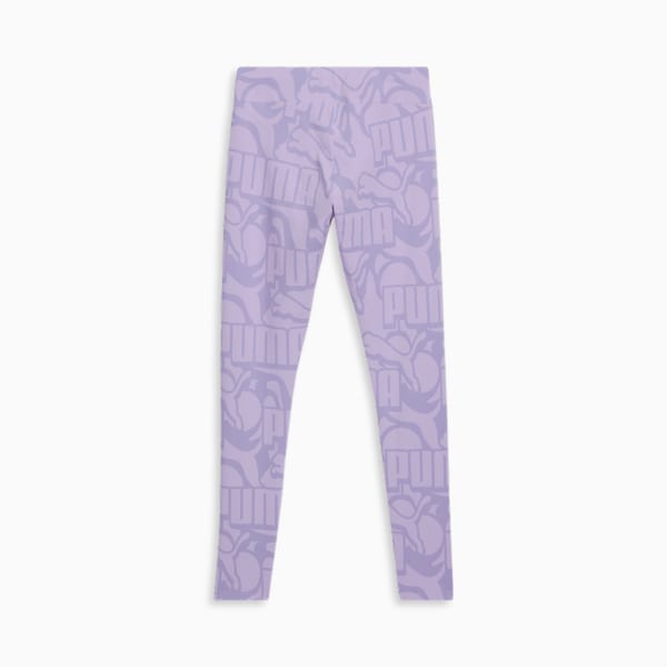 Essentials+ AOP Women's Leggings, Vivid Violet, extralarge