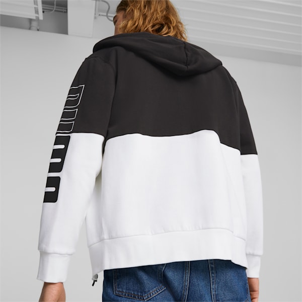PUMA POWER Full-Zip Men's Hoodie, PUMA Black, extralarge-IND