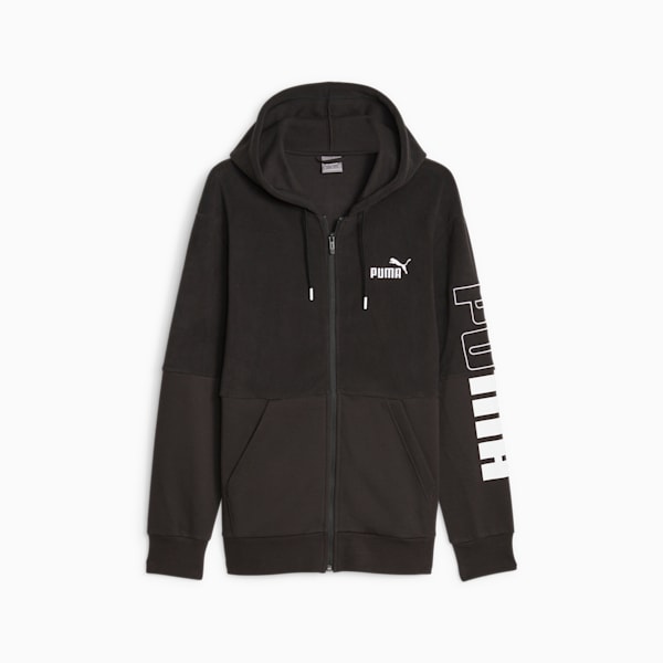 Black hoodie puma top