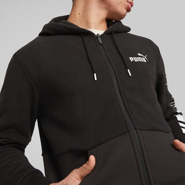 Buy Puma Power Hooded 1/2 Zip Mens Black Sweatshirt online