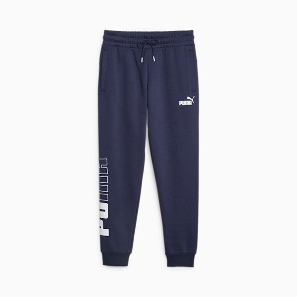 PUMA Pantalones de chándal de forro polar con logotipo