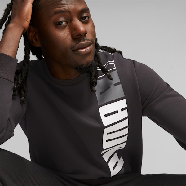 LOGO LAB Men's Sweatshirt, PUMA Black, extralarge-IND