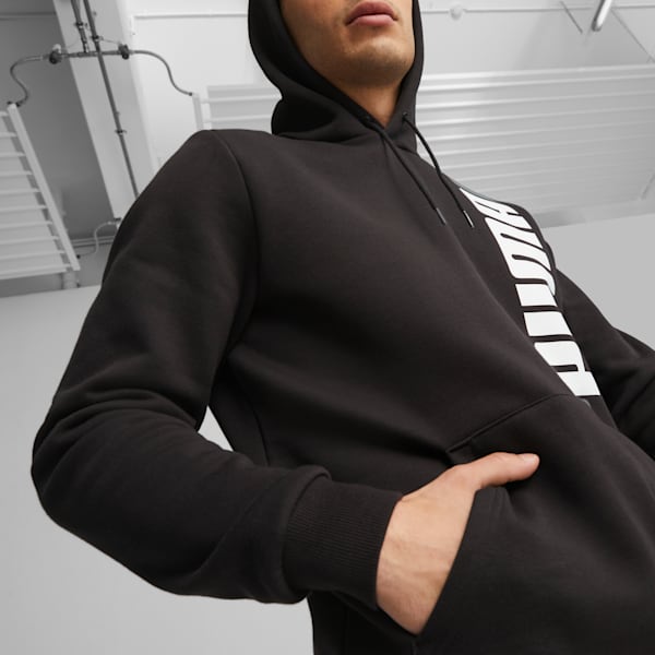 ESS+ LOGO LAB Men's Hoodie, PUMA Black, extralarge