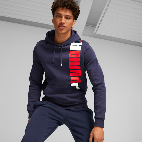 ESS+ LOGO LAB Men's Hoodie, PUMA Navy, extralarge-IND