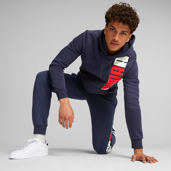ESS+ LOGO LAB Men's Hoodie, PUMA Navy, extralarge-IND
