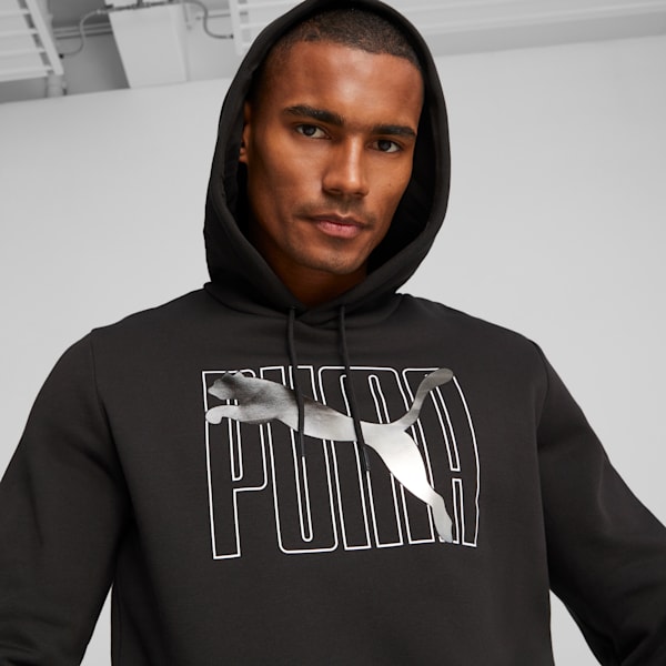 ESS+ Logo Lab Men's Hoodie, PUMA Black, extralarge-IND