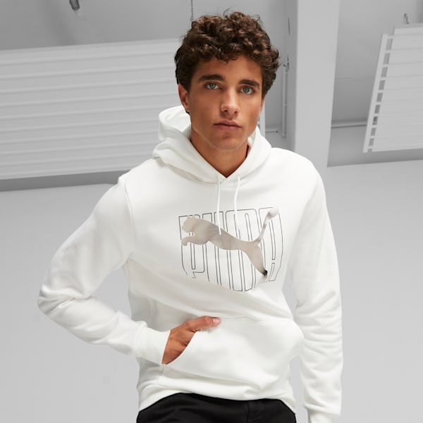 Logo Lab Men's Hoodie, PUMA White, extralarge-IND