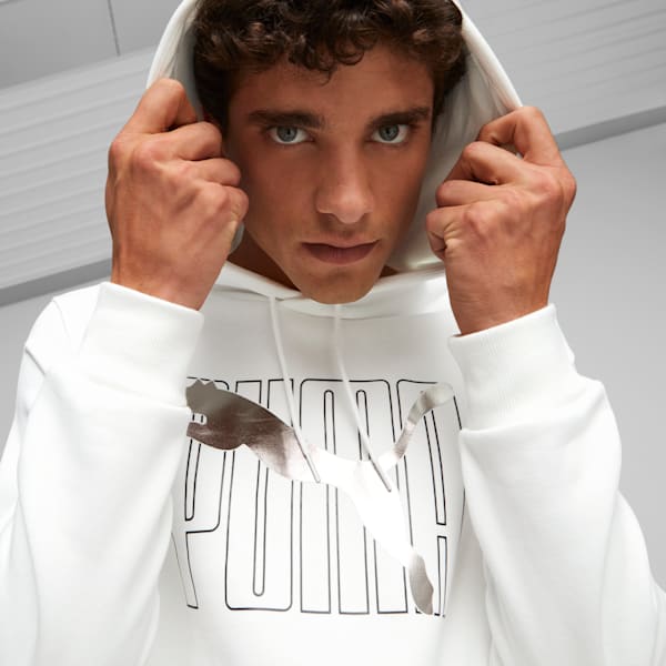 Logo Lab Men's Hoodie, PUMA White, extralarge-IND