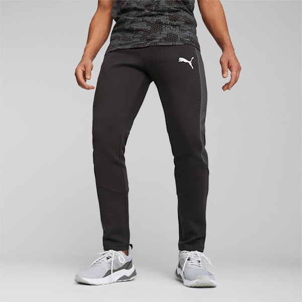 EVOSTRIPE Men's Slim Fit Sweatpants, PUMA Black, extralarge-IND