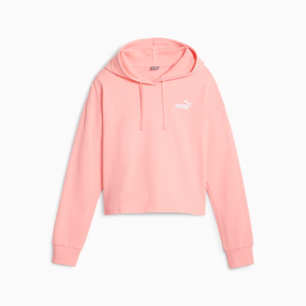 Sudadera con gorra corta para mujer ESS+, Peach Smoothie, extralarge