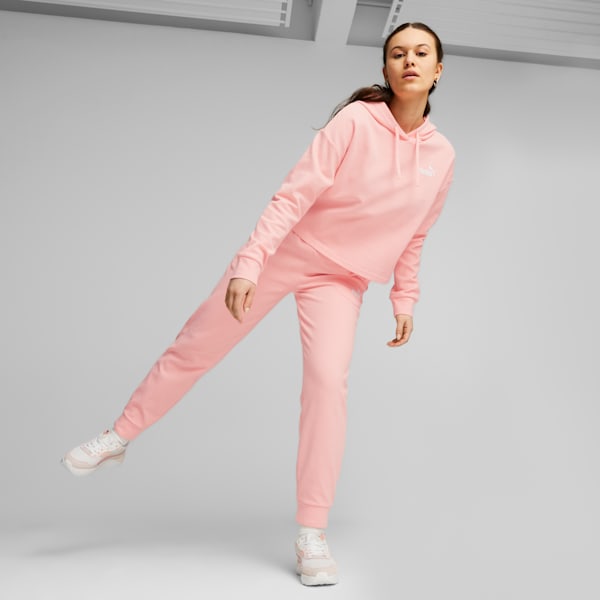 ESS+ Women's Cropped Hoodie, Peach Smoothie, extralarge